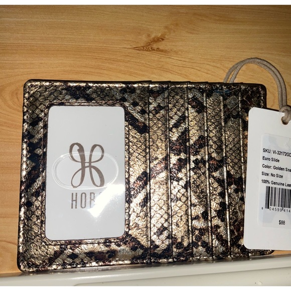 Wallet, Hobo Golden Snake Euro Slide, NWT - Picture 6 of 7